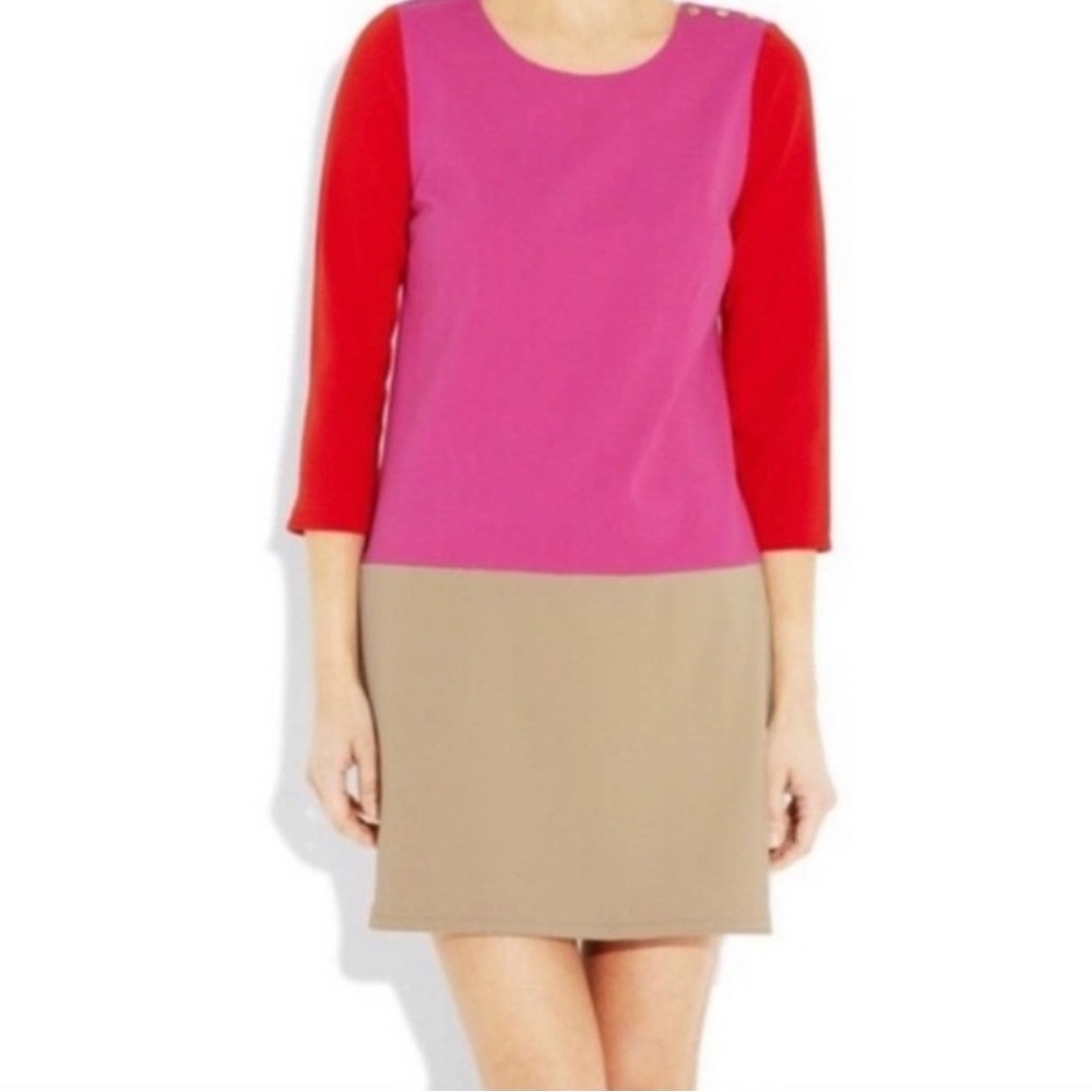 Juicy Coutour Pink Colorblock Snap Accent Dress